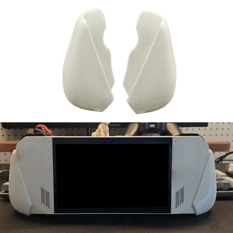 2 Peças Capa de Pegada de Plástico para Console de Jogo ROG Manopla Ergonômica Concha Protetora Protetor de Pegada de Gamepad à Prova de Choque