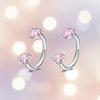 2 PCS Elegant Nose Ring Stainless Steel Daith Piercing Jewelry Cartilage Helix Earrings  Daily
