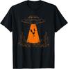 Roadrunner and UFO Alien Abduction Desert Science Humor T-Shirt