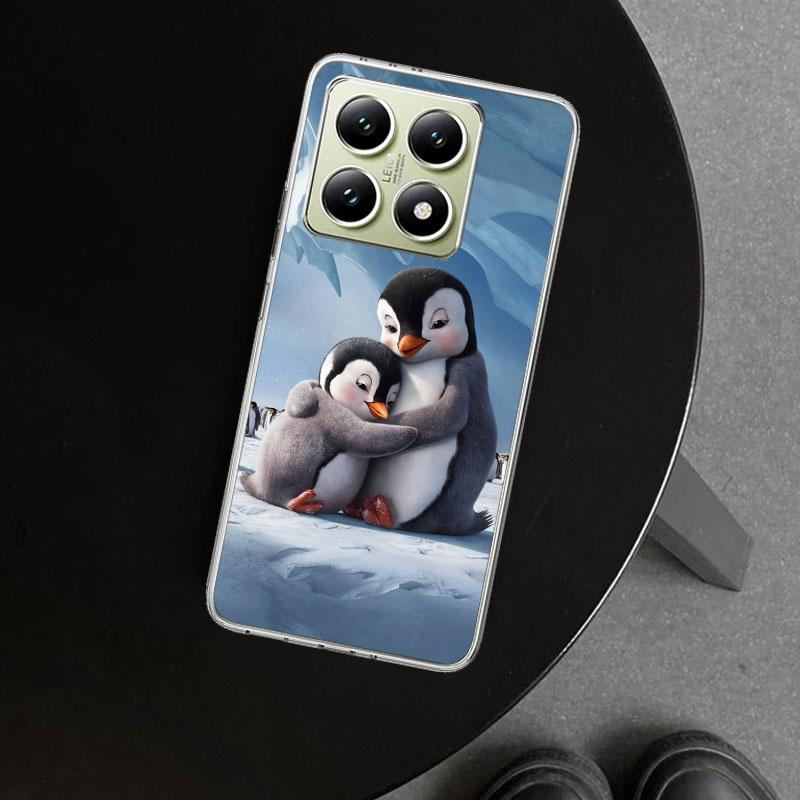 Penguins Love At The North Pole Phone Case Cover for Xiaomi Redmi Note 15 14 13 12 11 Pro Plus 14S 12S 11S 11T 11E 10S 10 Custom