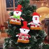 Christmas Window Display Bag Pendants Cartoon Doll Party Twill Design Xmas Atmosphere Mini Pendant Home Decoration Various Styles