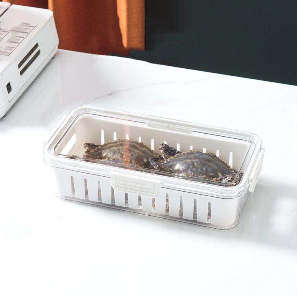 Removable Food Storage Containers Stackable Fruit Vegetable Storage Box Fresh-keeping Box  Freezer