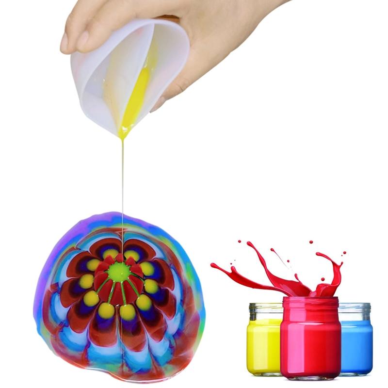 Handmade Silicone Cup Model Household Liquid Distribution Cup Mold Resin Non-Stick Mixing Cup Glue Tools for DIY Crafts