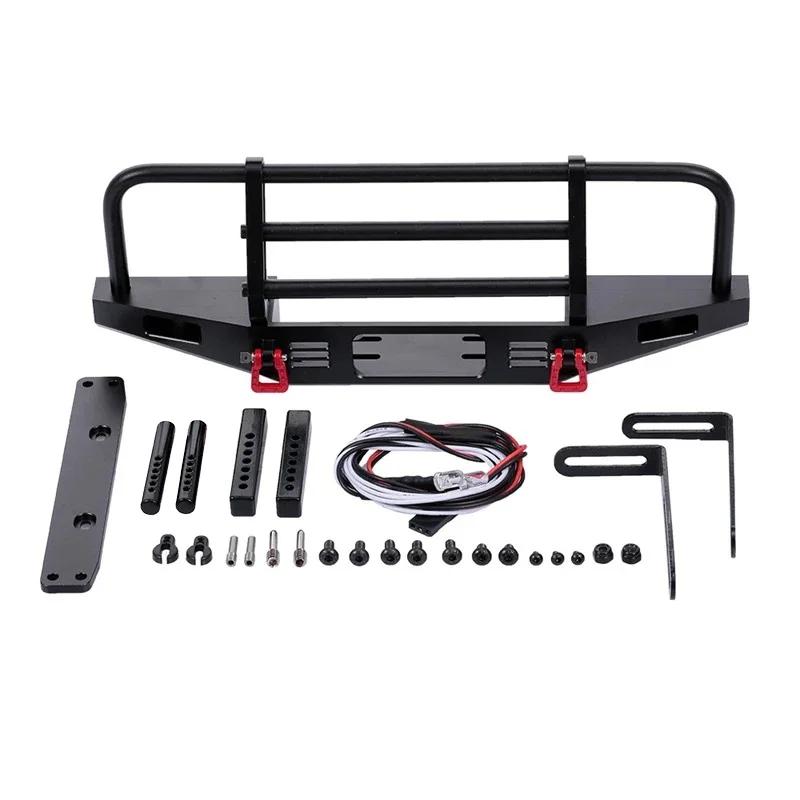 New All-metal Adjustable Metal Front Bumper for 1/10 RC Crawler Traxxas TRX4 Defender Axial SCX10 II 90046 90047