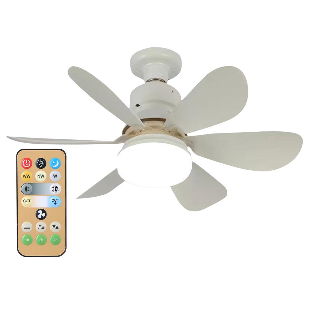 Ceiling Fan with Light Chandelier Ceiling Fan with Remote Control Silent LED Light Fan Timing Indoor Ceiling Fan for Home Office