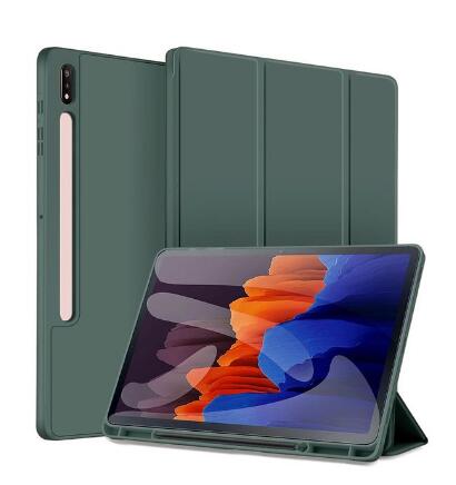 Stand Cover Auto Sleep/Wake Up With Pencil Holder Case for Samsung Galaxy Tab S8+ S8 Plus /S7+ Plus S7 FE 12.4 Inch