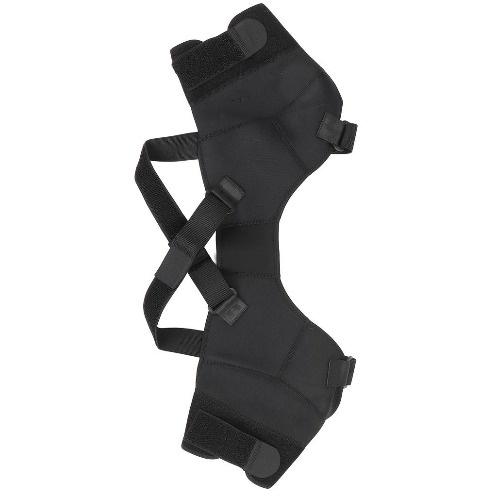 Double Shoulder Support Strap Nylon Relieve Pain Shoulder Compress Protector Wrap BraceM(15.75‑17.72in)