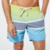 ARGO Striped Men'S Boardshorts Yellow Blue