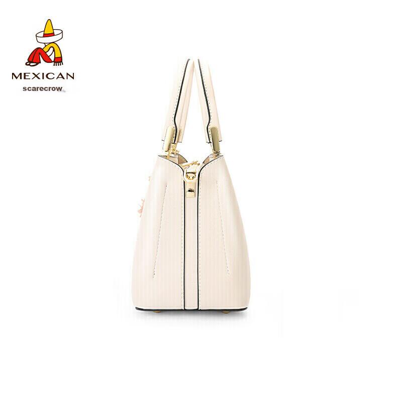 MEXICAN Crossbody Bag, Women's Handbag, Shoulder Bag, Commuter Bag, White