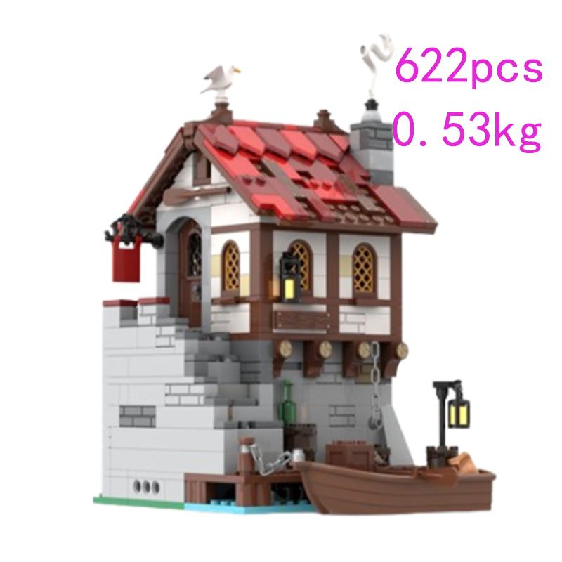 Spot MOC-236961 221881 186293 177828 177729 Burg Stall Gebäude Kleine Partikel Montage Bausteine Puzzle Spielzeug Modell Geschenk