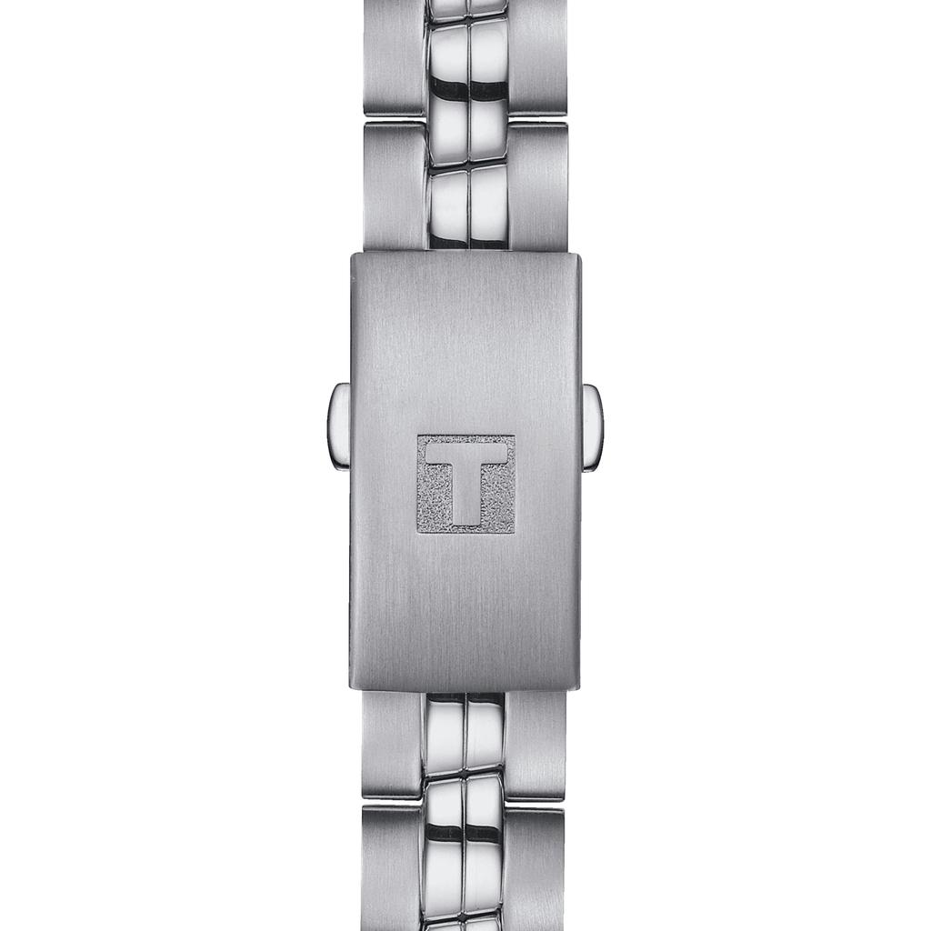 Tissot Edelstahl silbernes Zifferblatt Herren Modeuhr T101.210.11.031.00