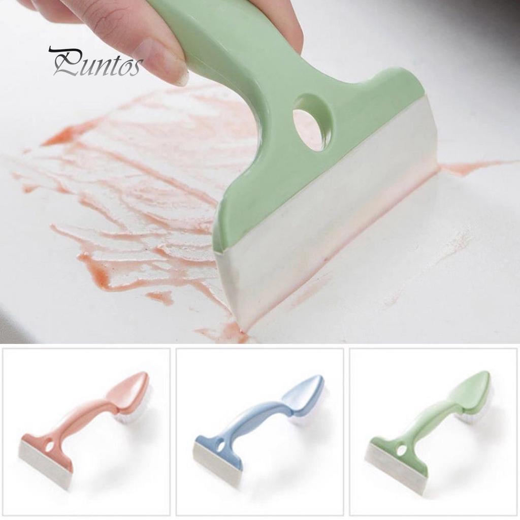 Double Head Glass Cleaning Brush Kitchen Bathroom Tiles Triangle Head Scraper
