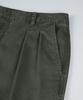 BIRBANTE Garment-Washed Twill Double-Pleat Chino Pants - Khaki