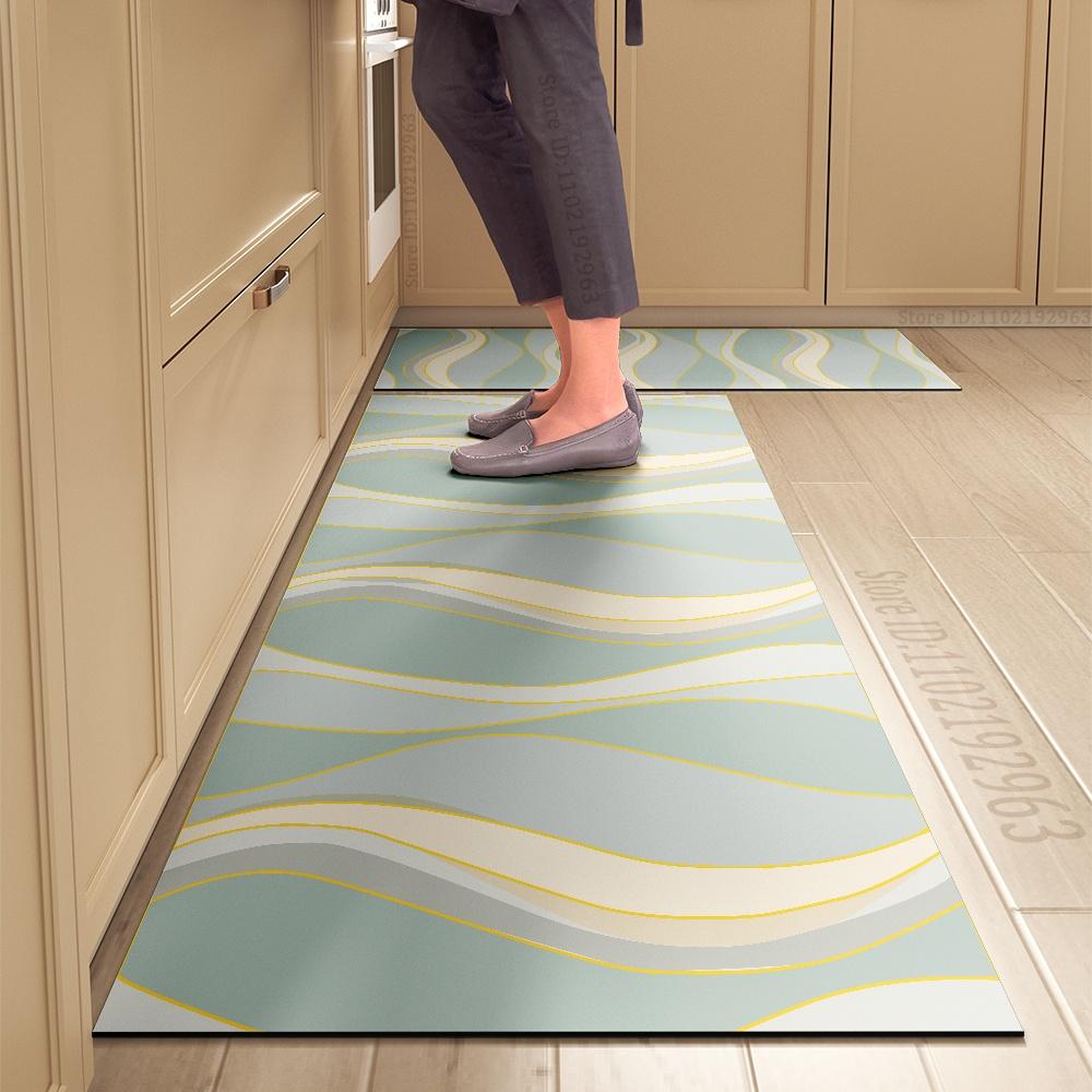 Kitchen Rug Durable Home Entrance Doormat High-end Kitchen Mats for Floor Waterproof House Hold Washable Non-slip Large Carpet