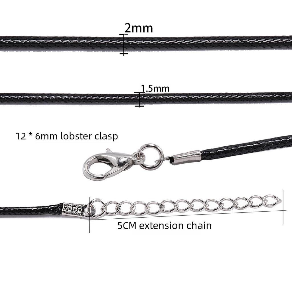 Korean Wax Line Jewelry Cord - 1.5mm Braided Necklace Rope 2023 Edition