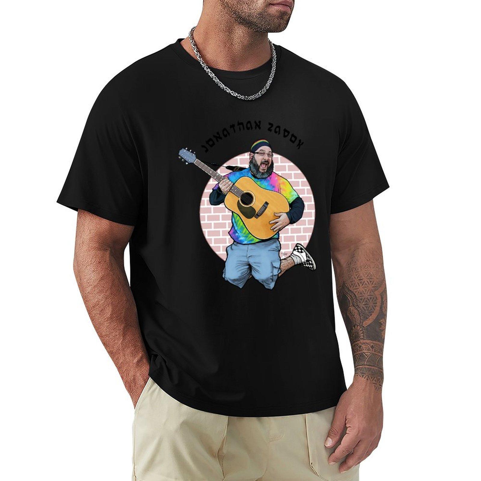 

Hopping Jonathan Zadok Logo TShirt customs vintage clothes plain black t shirts men 4XL