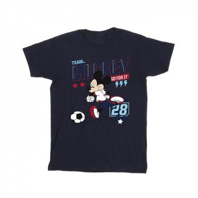 Mens Mickey Mouse Team Mickey Football T-Shirt