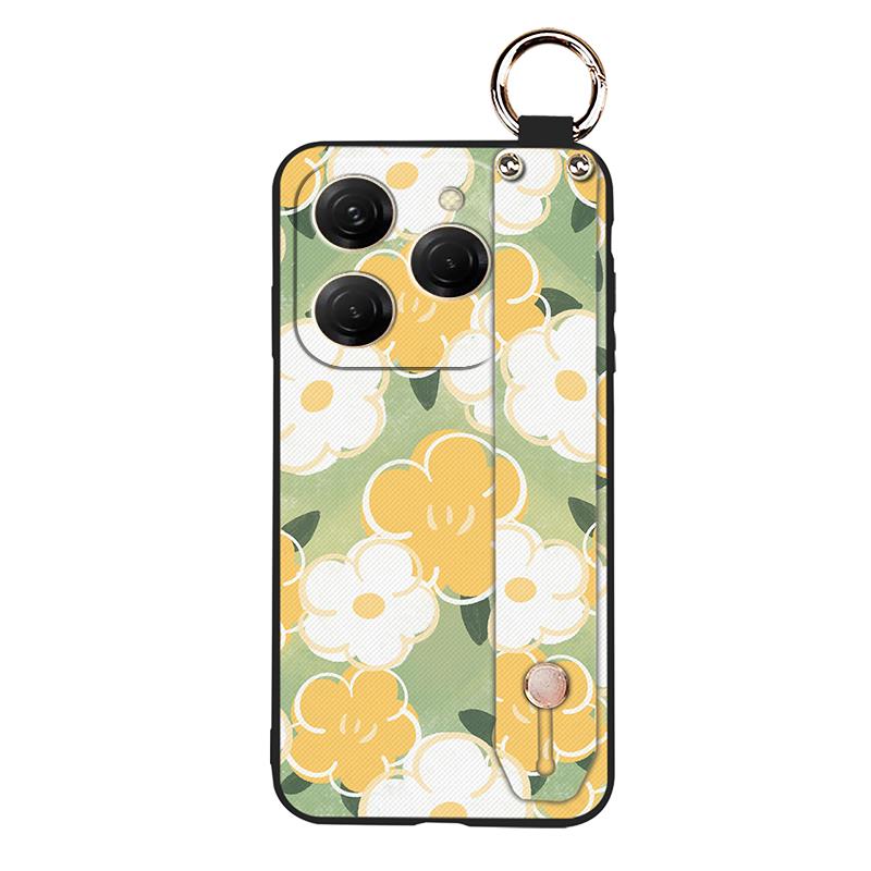 Wristband Anti-dust Phone Case For Tecno Spark20 Pro/KJ6 Anti-knock Soft case Silicone Shockproof Lanyard Wrist Strap