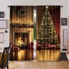 2 ks Vánoční závěsy Vánoční stromek Roztomilý Zimní svátek Vánoční dárky Sněhové vločky Elf Do okna obývacího pokoje Domácí závěsy