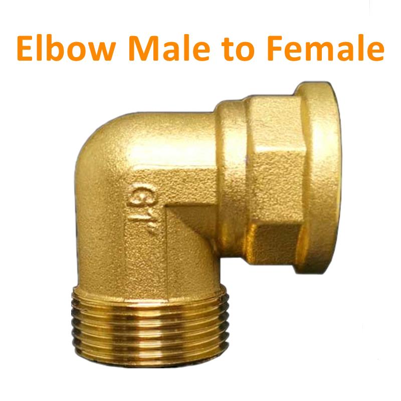 Pneumatische Sanitär Messing Rohr Fitting Männlichen/Weiblichen Gewinde 1/8 "1/4" 3/8 "1/2" 3/4 "1" BSP kupfer Armaturen Wasser Öl Gas Adapter