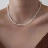 Women Necklace Multi-faceted Crystal Glass Adjustable Extended Length Neck Jewelry Lady Choker Necklace