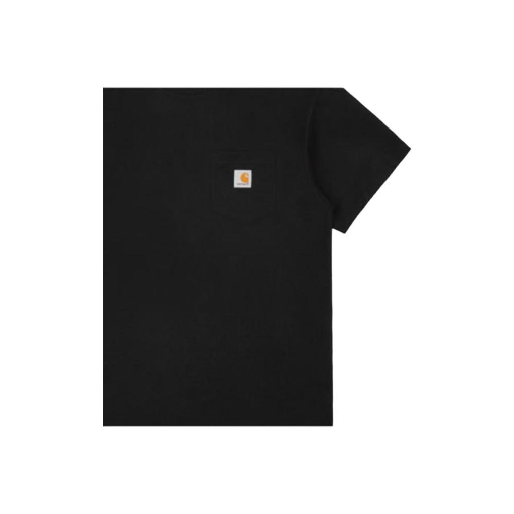 Carhartt WIP Logo Pocket Short Sleeve T-Shirt Men Tops Black CHXTEA171068F-BKX