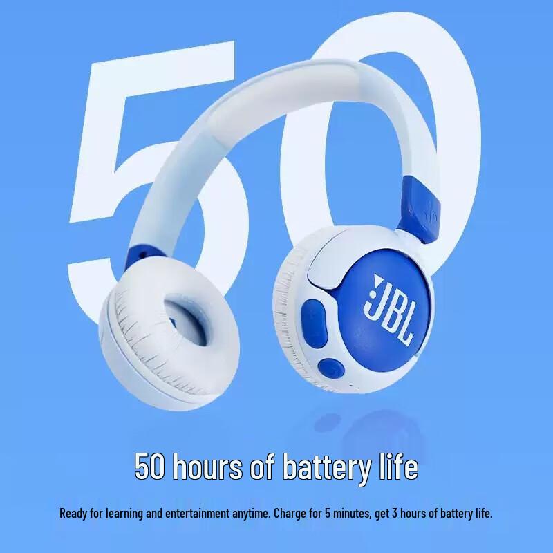 JBL JR320BT Kids Wireless On-Ear Bluetooth Headphones