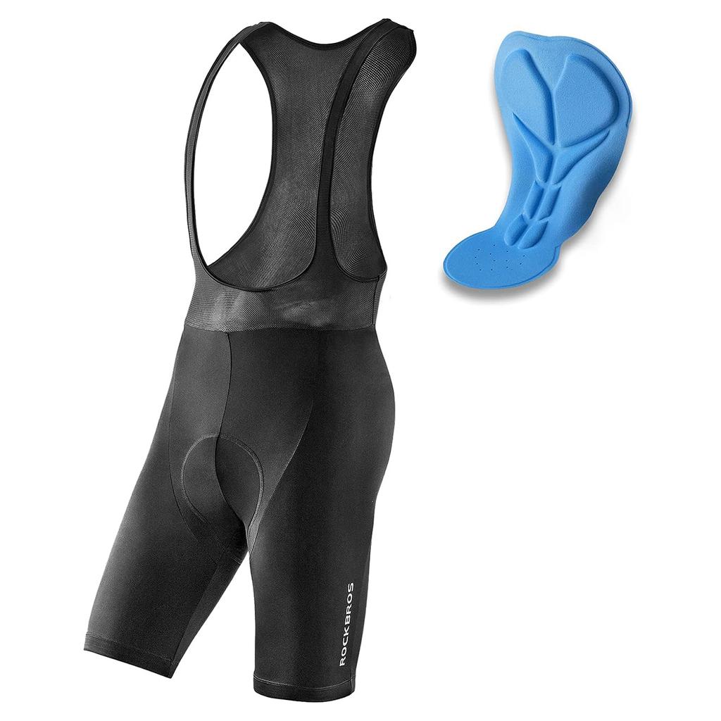 Cycling Shorts with Bib and Pad XXXL Black