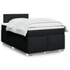 Vidaxl Continental Bed With Mattress, Black, Fabric, 120X200 Cm