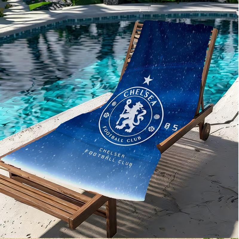Chelsea F.C Print Beach Towel, Versatile Lightweight Absorbent Beach Towel for Pool Surf Yoga Bathroom, Perfect Birthday Holiday Gift