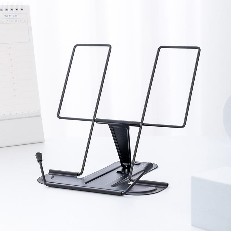 

Simple Metal Reading Stand Stable Foldable and Adjustable Bookshelf Portable Music Score Stand чёрный