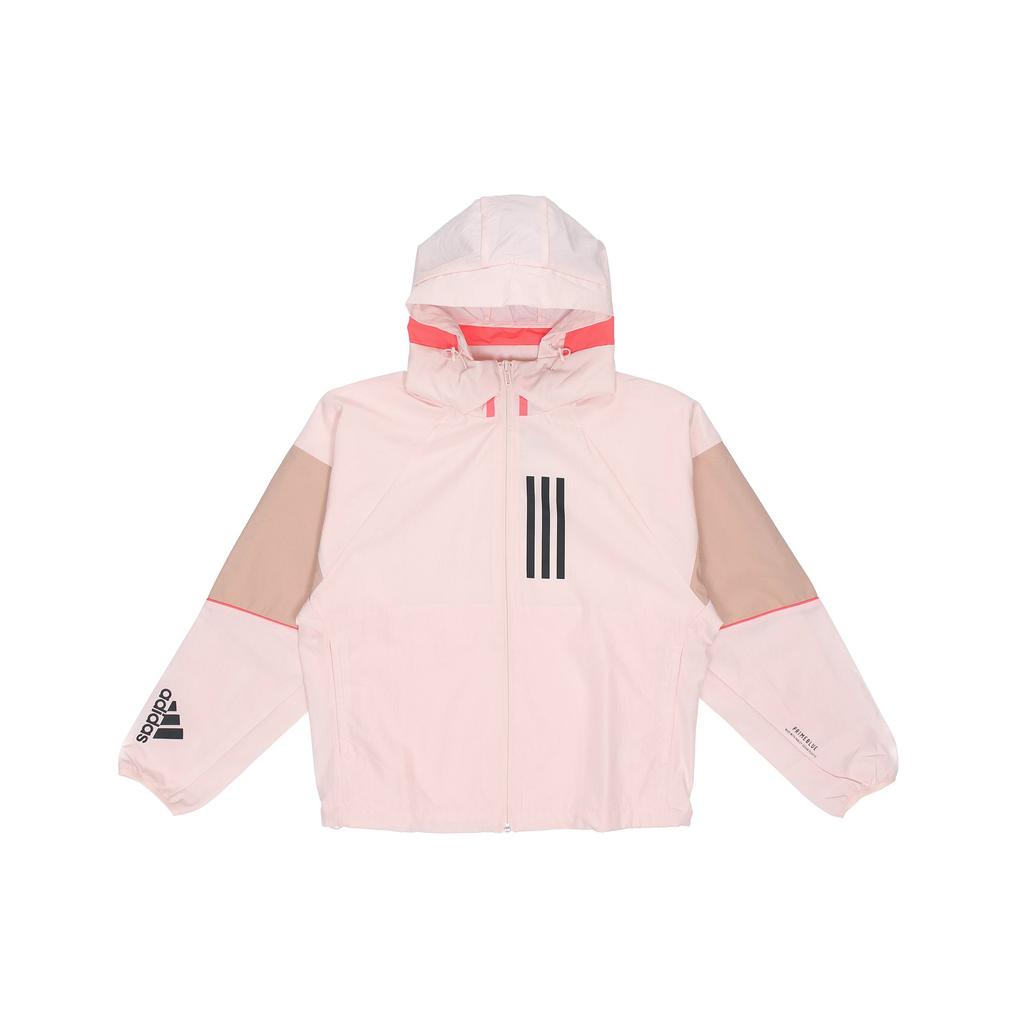 Adidas W.N.D. Color Block Sports Hooded Jacket Women Outerwear Pink GF0133
