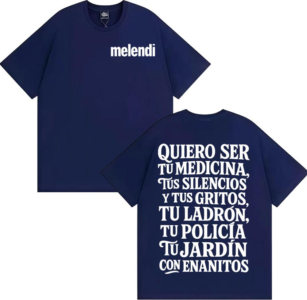 Rapper Melendi Jardín Con Enanitos Graphic T Shirts Mens Clothing Fashion Vintage Tshirt Summer Tops Cozy Short Sleeve T Shirt