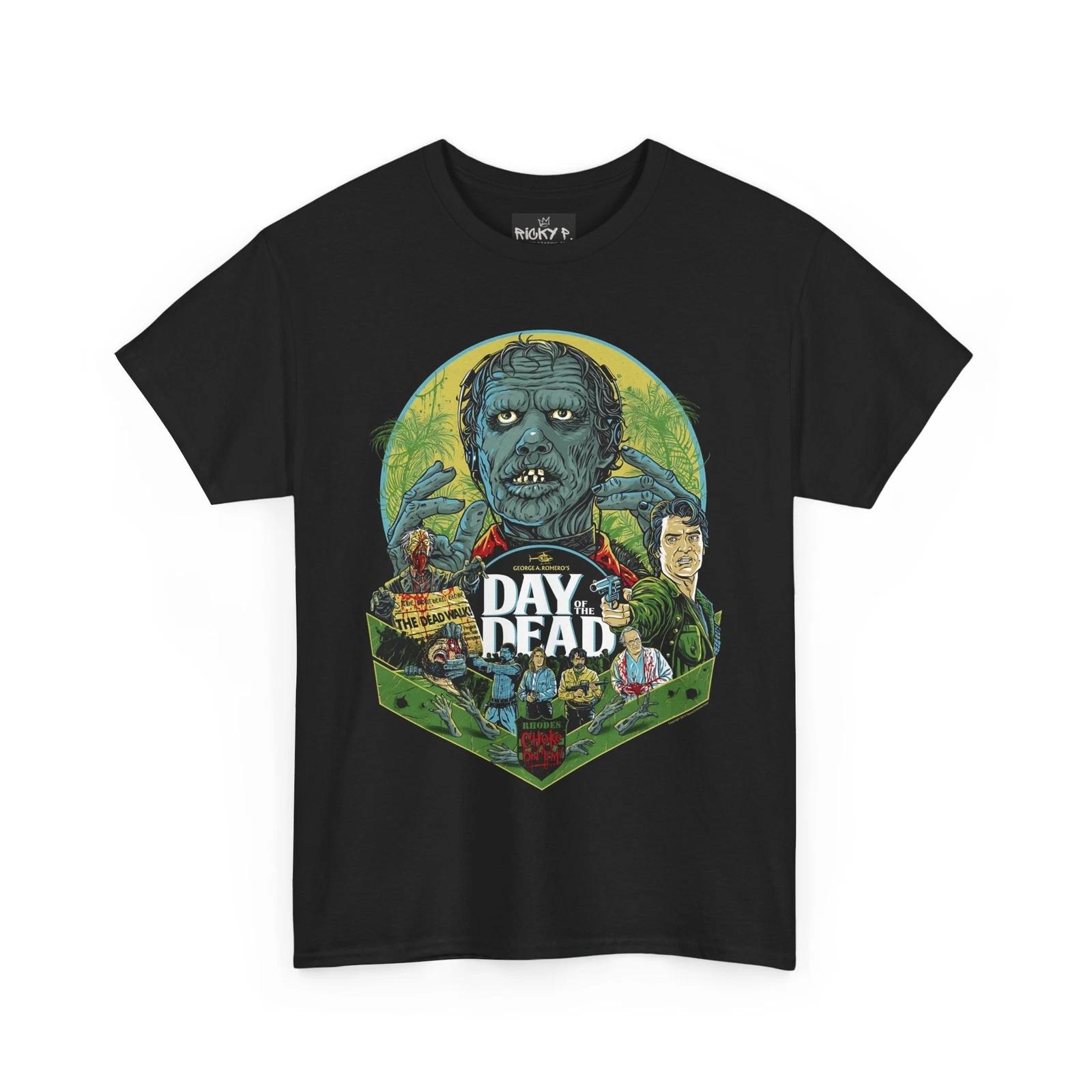 Day of the Dead 1985 George A Romero Movie 100% Cotton T-shirt Mens Tees Top Unisex Heavy Cotton Tee 4XL