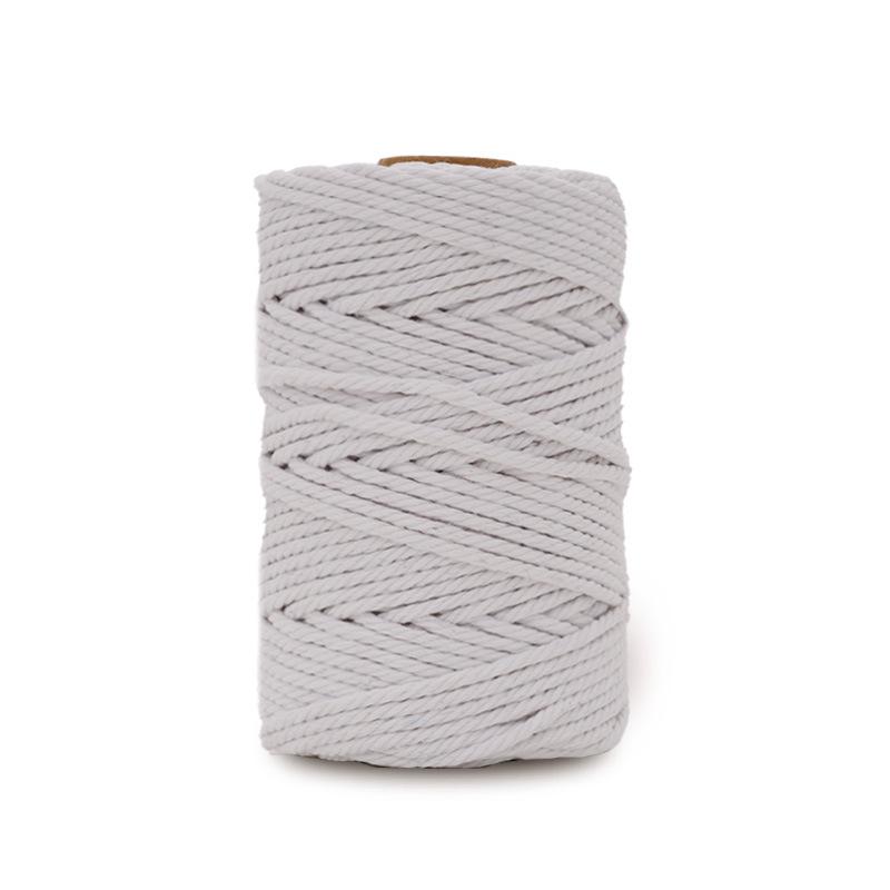 DIY 50 Yards Cotton Rope 3mm Colored Cotton Rope Handmade Cotton Thread Rope Woven Tapestry Rope Binding Rope, Gift Packaging Rope