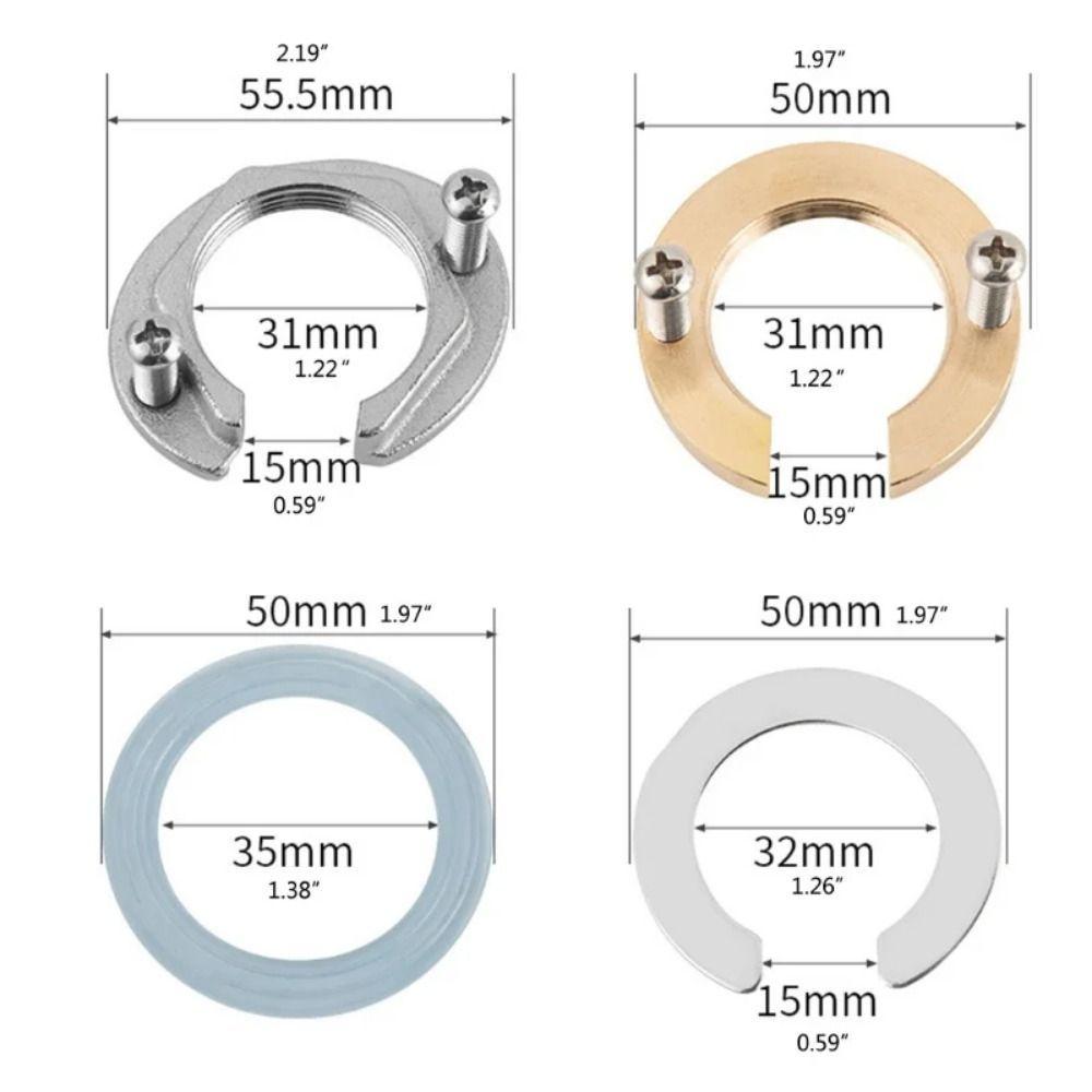 Faucet Locknut Tap Fixing Fittings Kit Fastening Nut Mounted Fitting Circlip Replacement Accessories for Bathroom Wash Sink