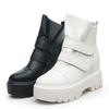 Martin Stiefel Innenhöhe Erhöhung Herbst und Winter Neu Britischer Stil Lederstiefel Ins Trendige Schuhe Plateau Freizeitschuhe Kurze Stiefel