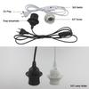 Lamp Base Holder Power Cord Cable 1.8m E27 EU Hanging Pendant LED Light Fixture Lamp Bulbs Socket Cord Adapters With Switch 220V