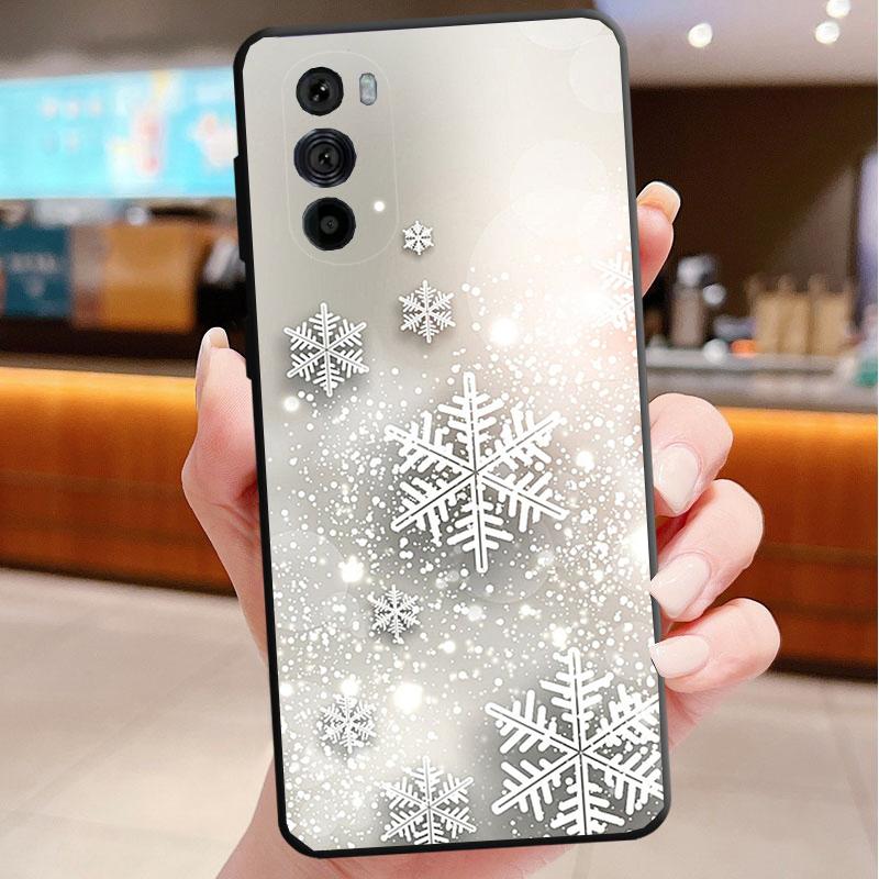 Phone Case For Motorola Edge 50 40 Pro 60 50 40 30 Ultra Neo Fusion Moto G85 G72 G53 G54 G84 G13 G32 Snow Winter