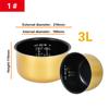 Rice Cooker Inner Container Non Stick Cooking Pot Replacement Accessories Kitchen Food Rice Cooker Liner Inner Pot Accessories