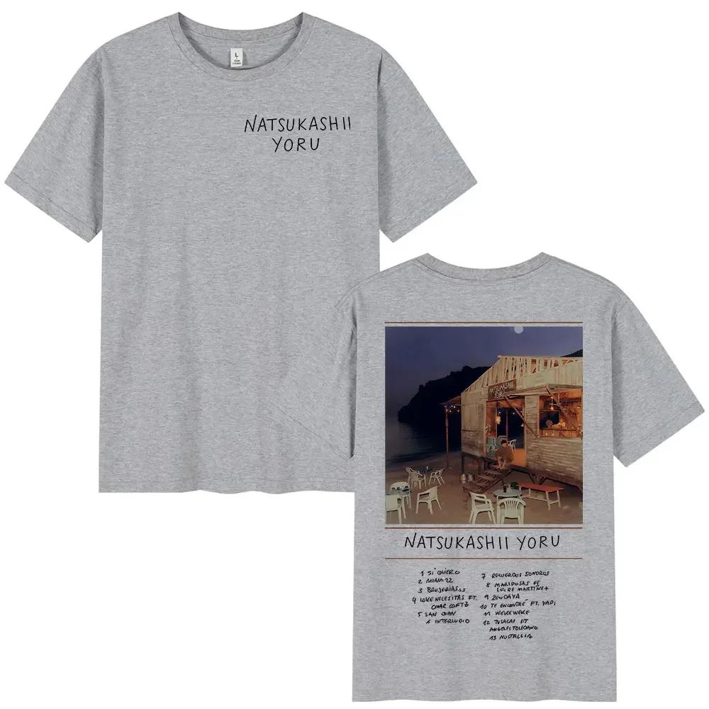 Rapper SAIKO Natsukashii Yoru Album 2025 Merch Tshirt Unisexs Unisex Cotton Oversized Tshirts Hip Hop Short Sleeve T Shirts Tops