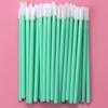 50-Pack Disposable Lip Brushes - Portable Solid Lipstick, Lip Gloss, and Makeup Cleaning Swabs
