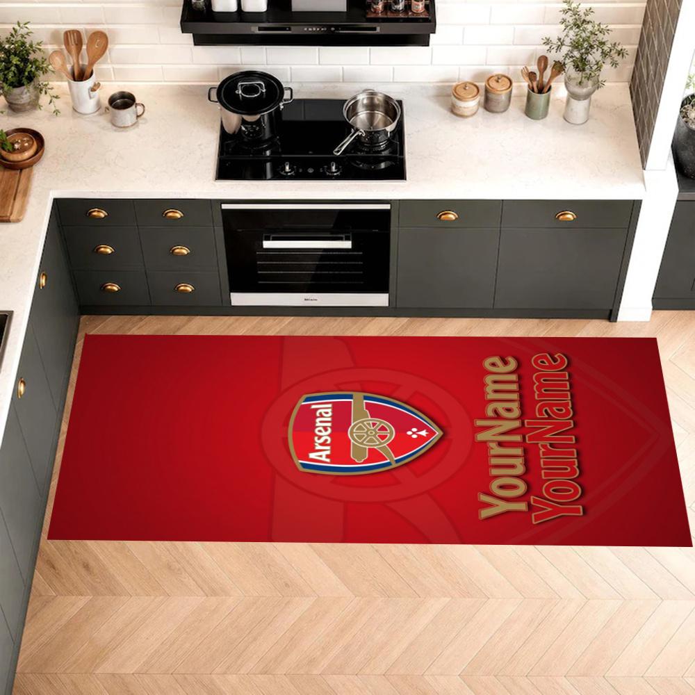 Arsenal Customize Your Name Kitchen Rug Runner Rug Laundry Mat Hallway Entryway The Best Gift Choice