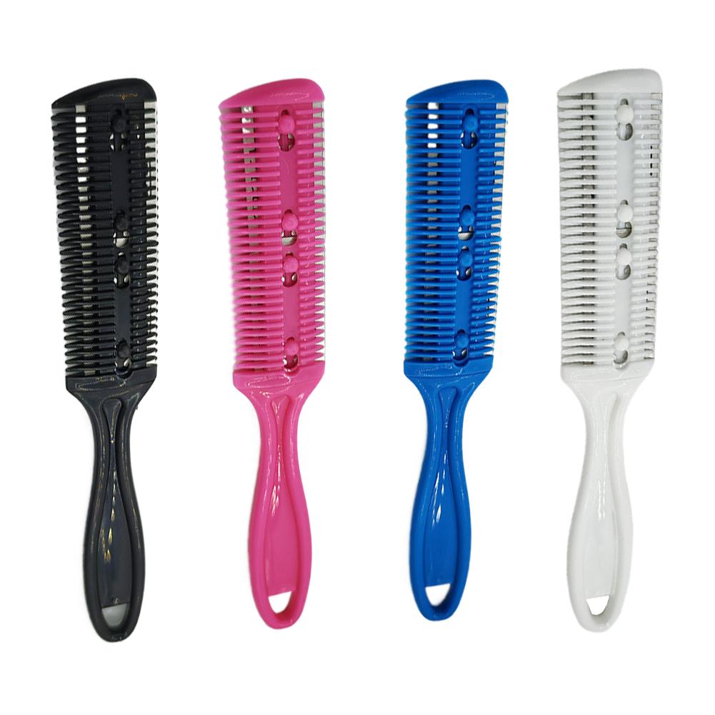 Barber Hair Cutting Comb Thinning Razor Blades Hair Trimmer Cutting Thinning Tools Haircut Brush Hair Shaving Comb Styling Tools