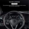 1 Paire Housse de Volant de Voiture 38cm Silicone Antidérapant Couvercle Booster de Volant Fibre de Carbone/Mat Décoration Intérieure