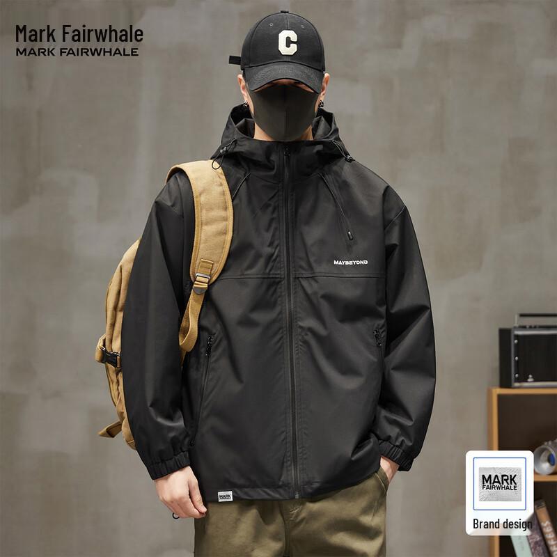 

Mark Fairwhale Men s American Casual Hooded Jacket XL