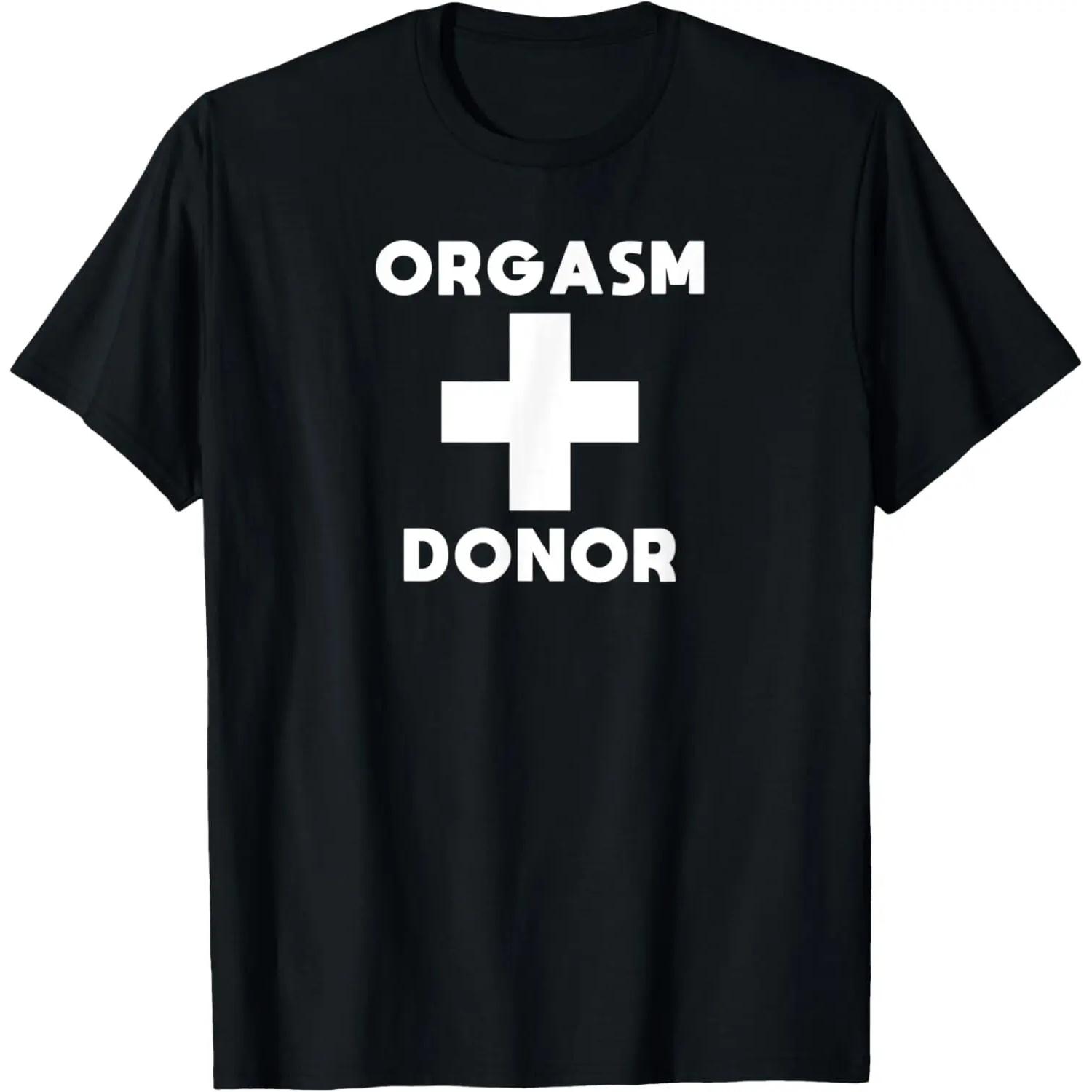 Orgasm donor cross funny t-shirt T-Shirt S чёрный