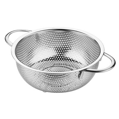 French Fries Rice Wash Strainer Colander Basket Stainless Steel Spoon Filter Fruit Vegetable