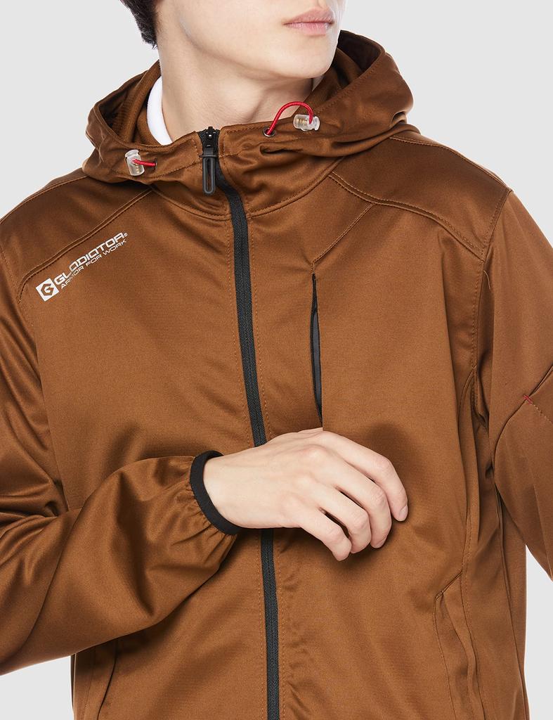 Větruodolná strečová mikina s kapucí Camel S [Cocos Nobuoka] G-2346