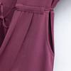 Elegant Dresses for Women Plus Size Short Sleeve Vintage Dress Summer Solid Color